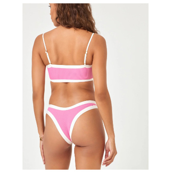 L*Sapce Ribbed Maya Bikini Top Small - Picture 2 of 9